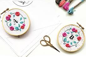 If you are unsure if your hoop is big enough for a design, please check the size in mm, or click here for a list of common embroidery hoop sizes. Hand Embroidery Fundamentals Stitch Your Own Floral Monogram Hoop Peacock Fig
