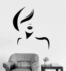 vinyl wall decal beauty salon woman spa hair stylist stickers 425ig ebay in 2021 vinyl wall decals vinyl wall beauty salon