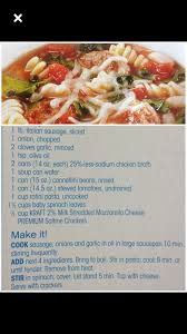 Spicy Italian Soup Found On Saltines Cracker Box Italian Soup Recipes Sausage Soup Recipes Italian Sausage Soup Recipe