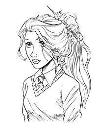 This is a fun little hp doodle i made and i might be biased but i think it's pretty fun to color. Hermione Granger Printable Easy Harry Potter Coloring Pages Novocom Top