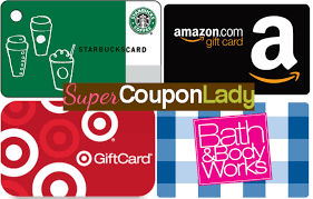 Giveaway Time 4 Readers Win Free 10 Gift Card Target Starbucks Amazon Bath Body Works Super Coupon Lady Bath And Body Works Target Gift Cards Gift Card
