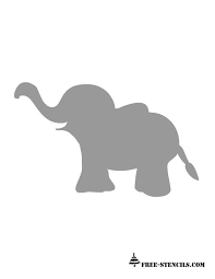 Free Free 214 Stencil Silhouette Baby Elephant Svg SVG PNG EPS DXF File
