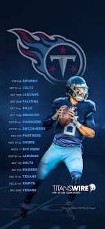 Discover and download 10 hd tennessee titans wallpapers for your desktop or laptop. 2019 Tennessee Titans Schedule Downloadable Wallpaper