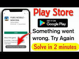 Play Store Something Went Wrong Try Again Problem Solution Pubg Install Something Went Wrong Fix Youtube In 2021 Problem And Solution Try Again Solutions