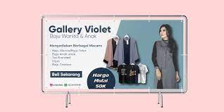 5 Contoh Desain Spanduk Toko Baju Ini Bikin Laris Toko Baju Best Banner Design Wall Flower Vases