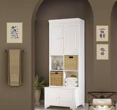 The great thing about walnut is that it goes well with anything. 15 Traditional Tall Bathroom Cabinets Design Home Design Lover