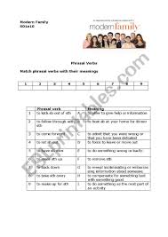 Download Modern Family Christmas Episode Phrasal Verbs Practice Esl Worksheet By Mal1206 SVG Cut Files