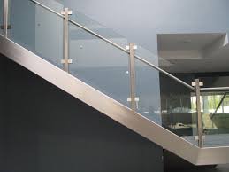 Black And Blue Burlington Ma A Set Of Stairs Custom Designed For The Lobby Of An Office Building In Burlington Ma The Stairs Featur Stainless Steel Railing Circular Stairs Steel Railing