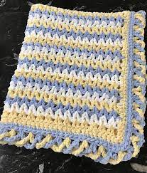 Zigzag Blanket W Crisscross Edge Pattern By Debra Christensen Crochet Bag Pattern Crochet Blanket Edging Easy Crochet Baby Blanket