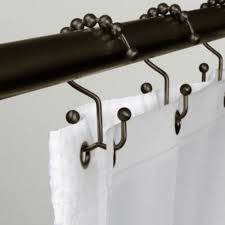 Hot Selling Metal Double Glide Bathroom Shower Strong Durable Curtain Hook Ring Roller Balls Chro Shower Curtain Hooks Bathroom Shower Curtains Bathroom Shower