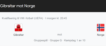 Her skriver vi om alt som handler om verdensmesterskapet i fotball som spilles i qatar. Handelslaget I Strandvik Hei Alle Sammen Na Starter Fotballen Igjen I Handelslaget Onsdag 24 Mars Litt Etter 2030 Viser Vi Norge Gibraltar Egentlig Gibraltar Norge Som Dere Vet Er Det