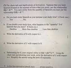 Maybe you would like to learn more about one of these? 7 The Chain Rule And Implications Of Derivatives Chegg Com