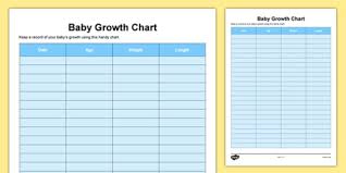 Baby Growth Chart Baby Grow Growth Weight Length