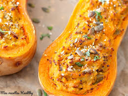 Butternut Farcie Au Poireau Et Parmesan Mes Recettes Healthy Recette Butternut Farcie Recette Butternut Butternut