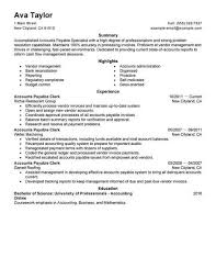 60 With Accounts Payable Resume Format Resume Format