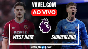 West Ham x Sunderland AO VIVO, jogo em tempo real pela Premier League