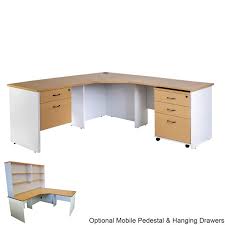 It transcends all fashion and trends while maintaining the style quotient intact. Origo Corner Workstation Office Desk Home Study Beech White