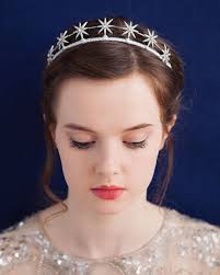 Tiara stella celeste Copricapo da sposa in argento o oro Accessorio per  capelli con corona nuziale