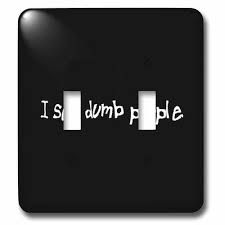 3drose I See Dumb People Double Toggle Light Switch In 2020 Toggle Light Switch Light Switch 3drose
