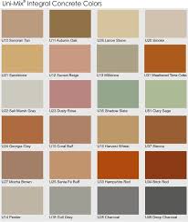 colored concrete colors concrete color chart concrete