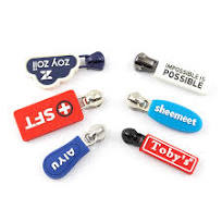 Custom PVC Zipper Pull Rubber Zipper Puller Tab For Bag ...