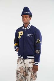 Jaqueta Piet Wool Varsity Jacket Navy Blue