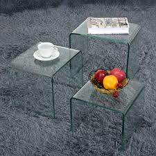There are 2,828 suppliers who sells glass coffee table. Storeinuk Set Of 3 Nesting Tables Nest Of Tables Tempered Glass Coffee Table Set End Side Tables Living Room Furniture Buy Online In Cayman Islands At Cayman Desertcart Com Productid 182325249
