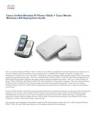 My settings page of selfcare portal is displayed. Cisco Unified Wireless Ip Phone 792xg Cisco Meraki Wireless Manualzz