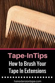 The right way to use it: How To Brush Your Tape In Extensions Walker Tape Hair Extensions Best Tape In Extensions Hair Extension Brush