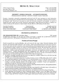 Automotive Manager Manager Resume Sales Resume Examples Resume Examples
