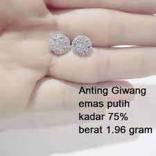 Check spelling or type a new query. Terlaris Anting Emas Putih Kadar 75 Persen Un Shopee Indonesia