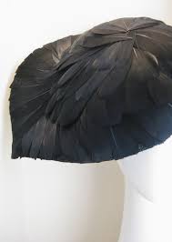 Black Feathered Inspired By Dior Freeform Hat Millinery Judithm Hats Hats Fashion Black Feathers Millinery