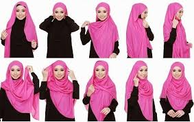 Cara memakai hijab yang syar'i langsung saja berikut adalah lanjutannya (tutorial berjilbab bagian ke 2) : Tutorial Pakai Tudung Shawl