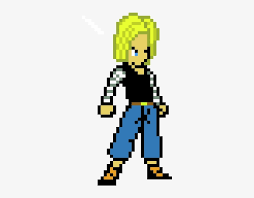 Their android mechanisms, power sources and everything that constitute them individually are the same. Android Android 18 Pixel Art 340x560 Png Download Pngkit