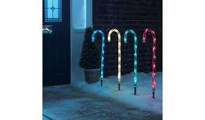 Some even compete to see who has the most christmas spirit. Buy Argos Home Set Of 4 Candy Cane Path Finder Lights Multi Outdoor Christmas Decorations Argos