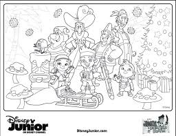 Printable holiday coloring pages for children to print and color. Disney Jr Holiday Coloring Pages