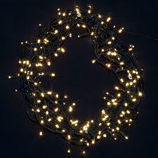 Our warm white micro fairy lights radiate a soft warm hue perfect for creating an elegant ambiance and compliment any color scheme. 100 Warm White Led Fairy Lights On Green Wire 8 Metres