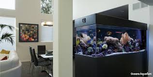 The acrylic tank has a rounded corners which was an upgrade. 180 Gallon Living Reef Acrylic Aquarium With Modern Black Free Standing Cabinet Stand And Canopy In Los Angeles Ca Modern Aquarium Interior Styling Aquarium