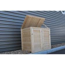 Pratique et sécurisant, l'éclairage extérieur met en valeur le jardin. Cache Poubelle Double En Bois Lokka Naterial 1 2 M Outdoor Decor Outdoor Outdoor Furniture