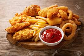 The meal everyone wants, served any way you want it. Fast Food Meals Onion Rings French Fries Chicken Nuggets Stock Photo Picture And Royalty Free Image Image 148435028