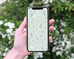 10) vintage 11) dark aesthetic 12) flower market 13) pink vibes. Floral Iphone Wallpaper Dainty Flowers Phone Background Etsy