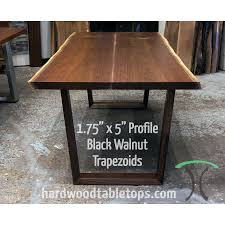 Metal table legs for wood slab. Custom Made Solid Hardwood Trapezoid Style Table Legs