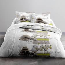 Parure Housse De Couette Zen Garden 220x240cm 100 Microfibre Housse De Couette Housse De Couette 220x240 Couette