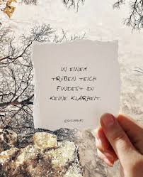 In Einem Truben Teich Findest Du Keine Klarheit Nachdenkliche Spruche Spruche Motivation Inspirierende Zitate Und Spruche
