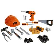 Black & decker tool kit info matrix quick connect system allows quick and easy change of a variety of attachments kit includes: Black Decker Junior Kids Tool Set Mega Tool Set With 42piece Tools Accessories Role Play Tools For Toddlers Boys Girls Ages 3 Years Old Above Includes Helmet Drill