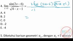 Limit Trigonometri Sbmptn 2018 Saintek Youtube