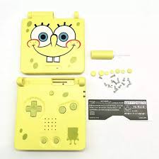 12 pcs gameboy cartridge cases for gba sp gbm plastic dust protection covers. Amazon Com Rgrs Replacement Spongebob Full Housing Shell Case Repair Parts Kit W Lens Screwdriver For Nintendo Gameboy Advance Sp Gba Sp Console Video Game Video Games