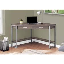 Corner computer desk with keyboard tray, corner computer desk with drawers, corner computer desks for home, corner unique corner computer desk kijiji exclusive on shopyhomes.com. Monarch Specialties Monarch Corner Computer Desk Dark Taupe And Silver Metal 42 In Rona