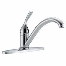 Has your kitchen faucet sprung a leak and your tape job just isn't cutting it? Delta Chrome Low Arc Kitchen Sink Faucet Manual Faucet Activation 1 8 Gpm 4nlk3 100 Dst Grainger