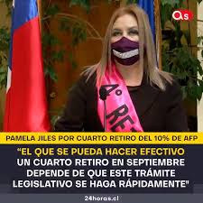 Durante esta semana, la diputada pamela jiles (ph) solicitó con urgencia la tramitación de un proyecto para un cuarto retiro del 10. Mauro Q Mauroq93319113 Twitter